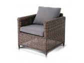 Кресло плетеное 4SIS Макиато алюминий, искусственный ротанг, ткань коричневый Фото 3