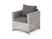 Кресло плетеное с подушками 4SIS Макиато Бьянко алюминий, искусственный ротанг, ткань белый Фото 2