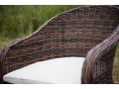 Кресло плетеное 4SIS Равенна алюминий, искусственный ротанг, ткань темно-коричневый Фото 3