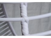 Кресло плетеное подвесное KVIMOL КМ-0021 сталь, искусственный ротанг белый Фото 6