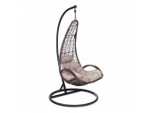 Кресло подвеcное Ecodesign Z-05 сталь, искусственный ротанг коричневый, бежевый Фото 1