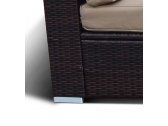 Комплект плетеной мебели Afina YR822-W53 Old Brown искусственный ротанг, сталь коричневый, бежевый Фото 12