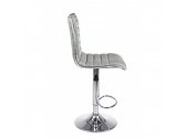 Барный стул мягкий Garden Relax Jackson сталь, искусственная кожа светло-серый Фото 3