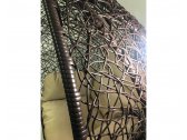 Кресло плетеное подвесное Ротанг Плюс Грация сталь, искусственный ротанг коричневый Фото 6