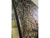 Кресло плетеное подвесное Ротанг Плюс Изи сталь, искусственный ротанг коричневый Фото 10
