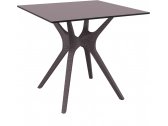 Стол пластиковый Siesta Contract Ibiza Table 80 пластик, ламинат HPL коричневый Фото 1