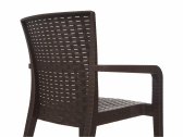 Кресло пластиковое DELTA Alberta полипропилен коричневый Фото 3