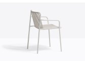 Кресло металлическое PEDRALI Tribeca сталь, роуп белый Фото 8