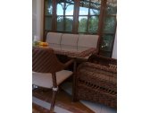 Диван плетеный трехместный с подушками Skyline Design Ebony алюминий, искусственный ротанг, sunbrella бронзовый, бежевый Фото 11