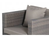 Кресло плетеное с подушками 4SIS Беллуно алюминий, искусственный ротанг, ткань серо-коричневый Фото 4