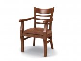 Кресло деревянное мягкое Россия Дзета бук, ткань Фото 5