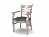 Кресло деревянное мягкое Россия Дзета бук, ткань Фото 6