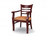 Кресло деревянное мягкое Россия Дзета бук, ткань Фото 7