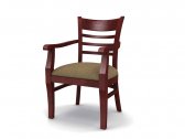 Кресло деревянное мягкое Россия Дзета бук, ткань Фото 8