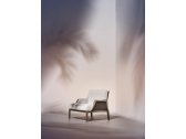 Кресло деревянное с подушками Ethimo Grand Life мореный тик, роуп, акрил мореный тик, белый Фото 6