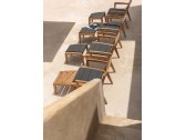 Кресло деревянное лаунж Ethimo Ribot тик натуральный Фото 5