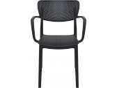 Кресло пластиковое Siesta Contract Loft стеклопластик черный Фото 6