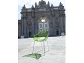 Кресло прозрачное PAPATYA Opal-ML сталь, поликарбонат хромированный, зеленый Фото 4