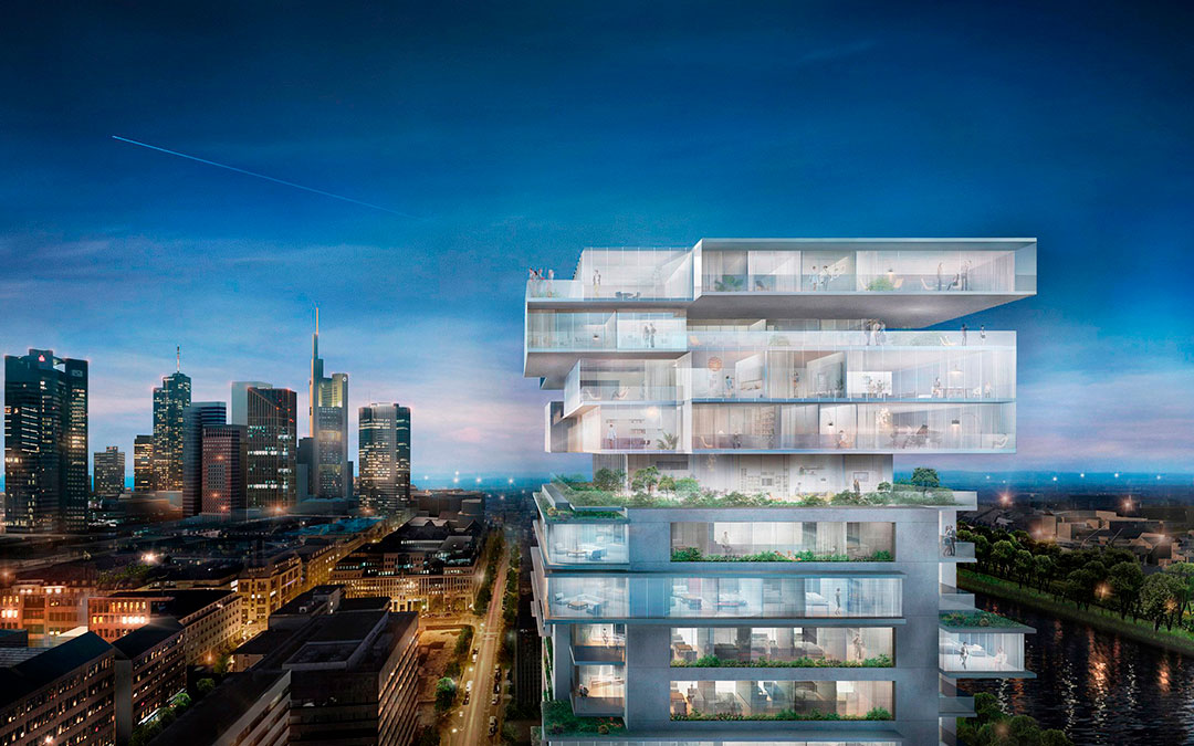 Архитектор Оле Шерен планирует переделать старый офисный центр в жилую башню