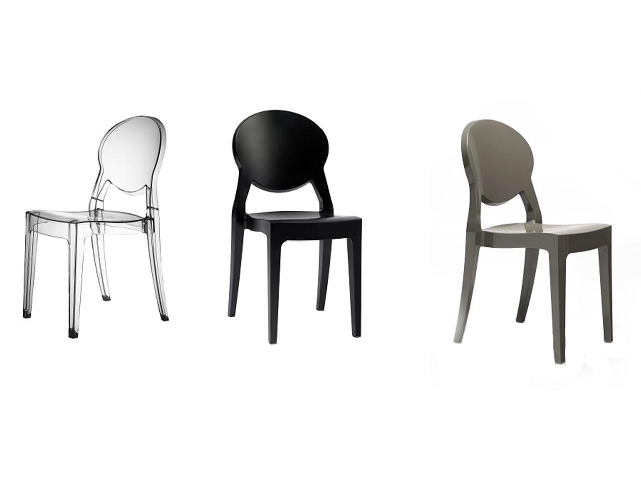 Пластиковый прозрачный стул, Igloo Chair, Scab Design, серый (5)