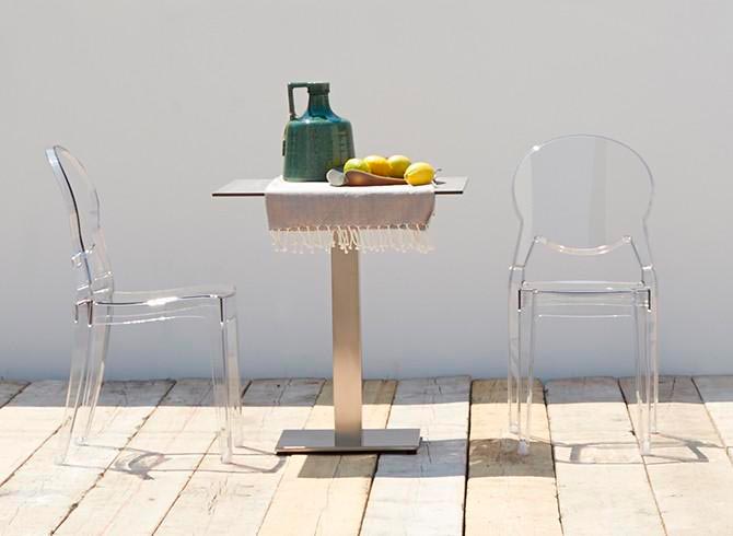 Пластиковый прозрачный стул, Igloo Chair, Scab Design, серый (9)