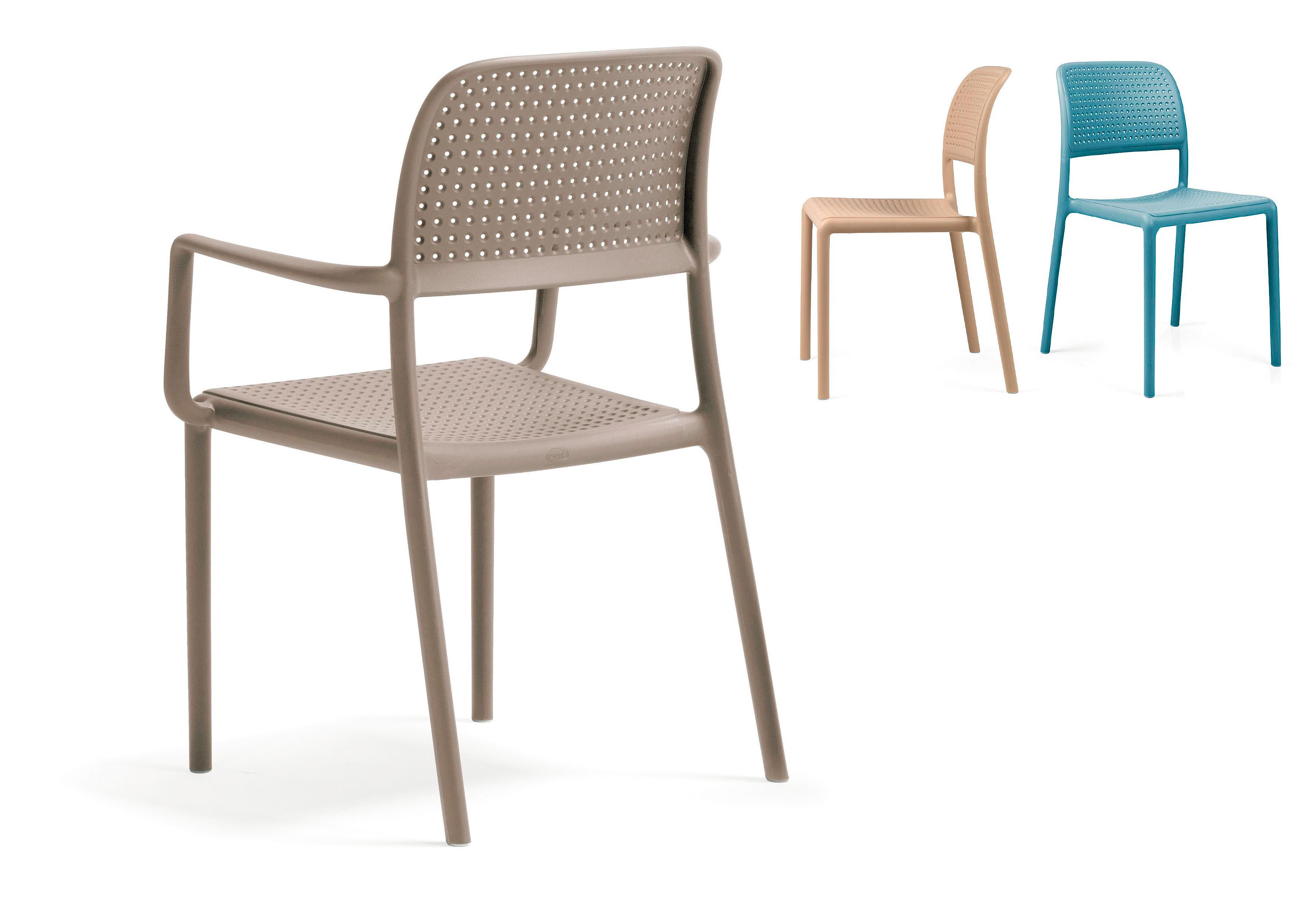 Пластиковый стул бежевый 540х490х830 мм, Nardi, Bora Bistrot (2)