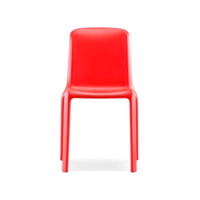 Пластиковый стул красный 470х550х805 мм, PEDRALI, Snow (4)