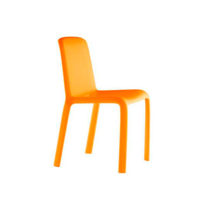 Пластиковый стул оранжевый 470х550х805 мм, PEDRALI, Snow (4)