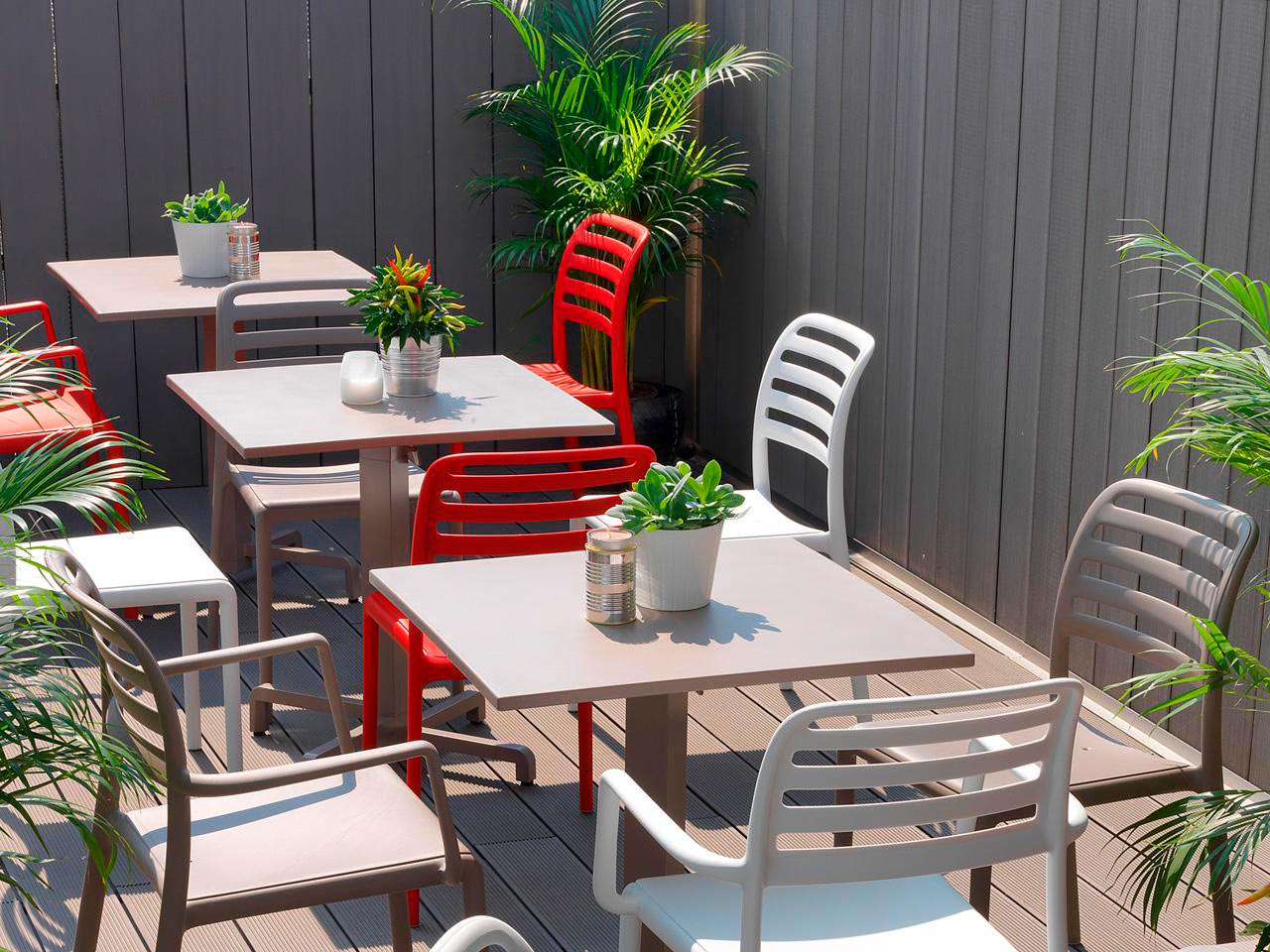 Пластиковый стул тортора 540х490х830 мм, Nardi, Costa Bistrot (2)