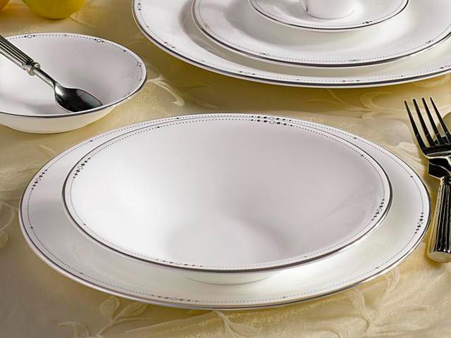 Столовый сервиз 39 пр белый, Mikasa Bone China, Deco Tiffany (2)