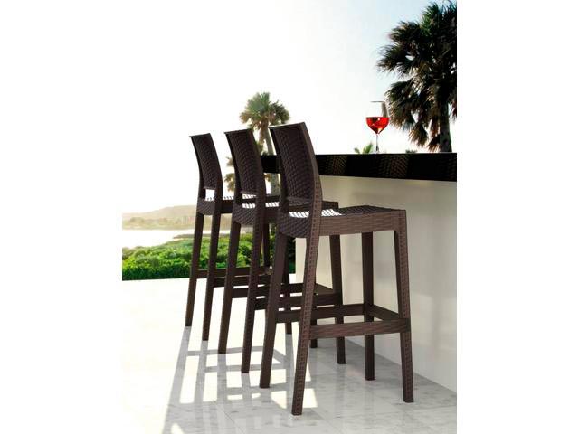 Барный стул GS1012 Ямайка коричневый 450х510х1080 мм, Grattoni, Barstool (3)