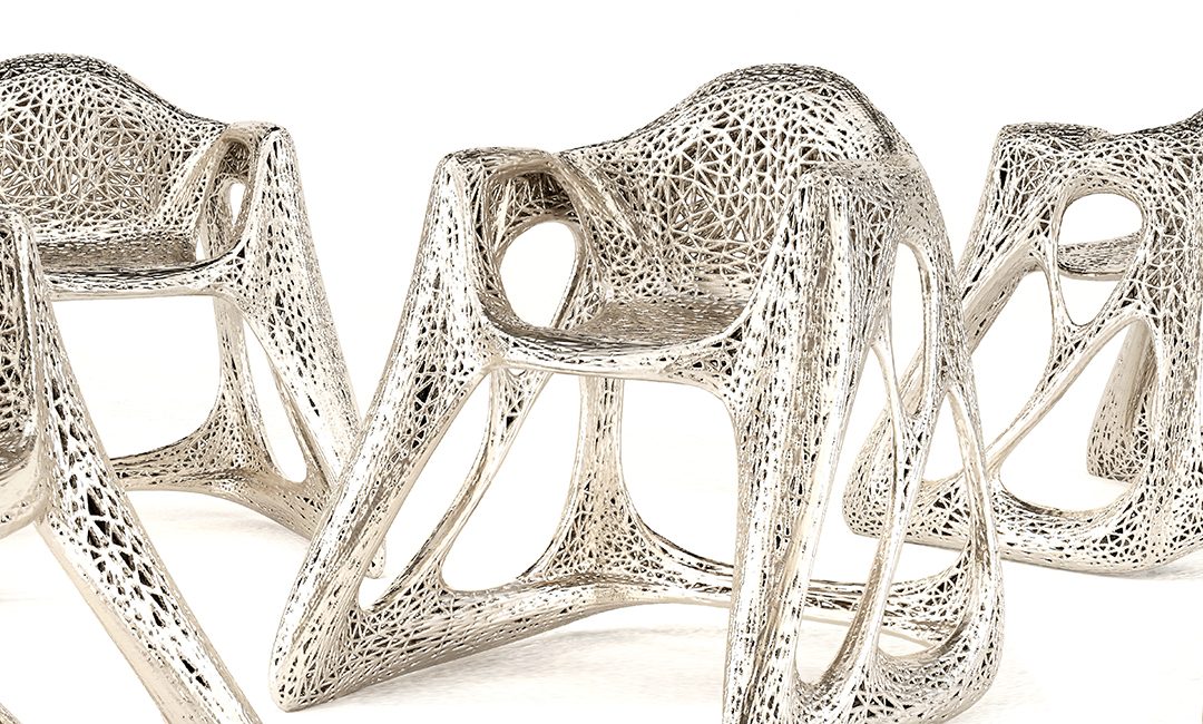 Металлические кресла на 3D-принтере от Джона Брисчелла намекают на будущее серийного производства