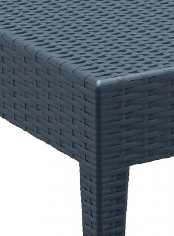 Столик для шезлонга плетеный GT1009, Table антрацит (3)