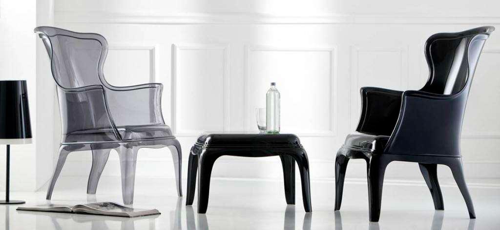 Кресло прозрачное Pasha Pedrali (серое прозрачное) (14)