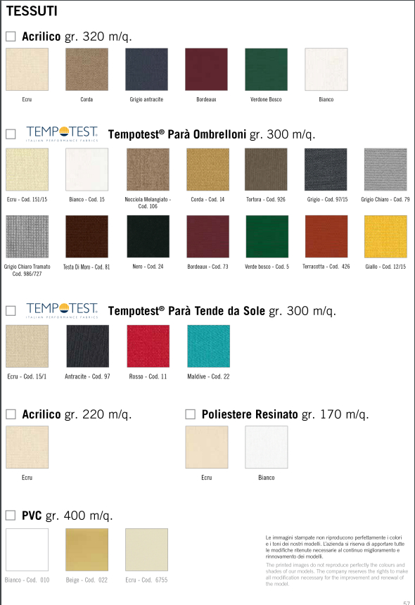 Палитра для зонта Petrarca Aluminium