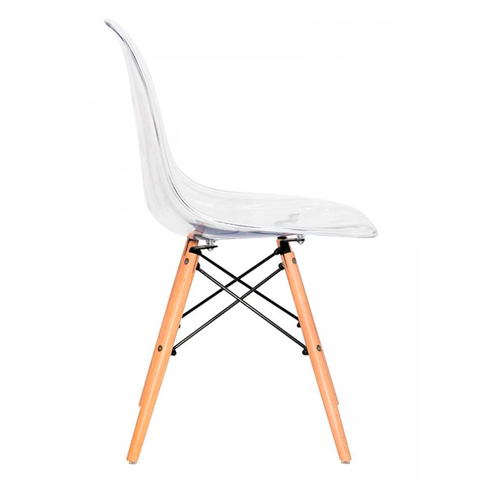 Стул пластиковый прозрачный Eames DSW (2)