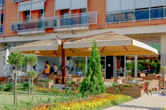 Зонт профессиональный двухкупольный 2.5х5 м Gemelli Split