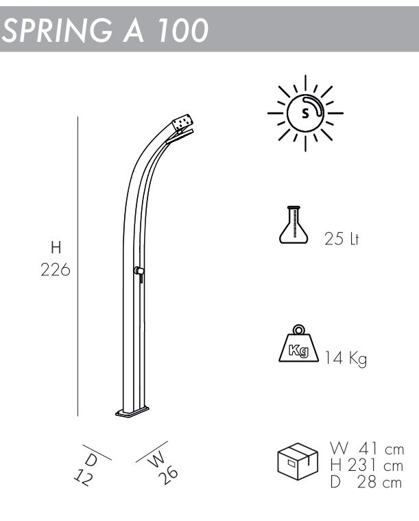 Душ солнечный Spring A 100