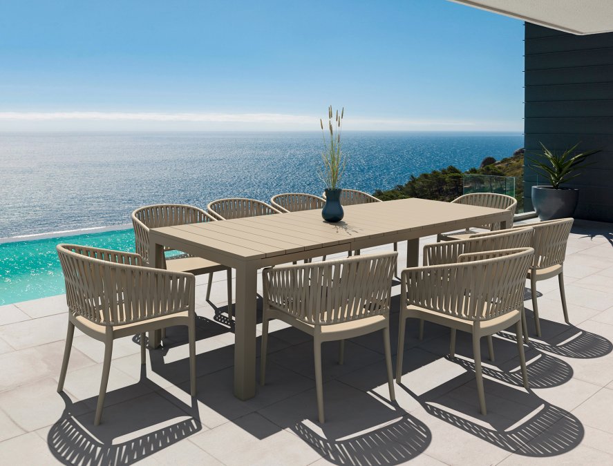 Кресло пластиковое Siesta Contract Portofino бежевый