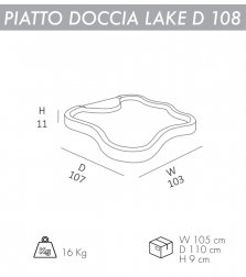 Поддон для уличного душа Lake D 108