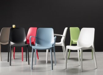 Кресло пластиковое Scab Design Ginevra тортора