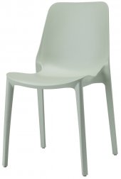 Стул пластиковый Scab Design Ginevra зеленый шалфей