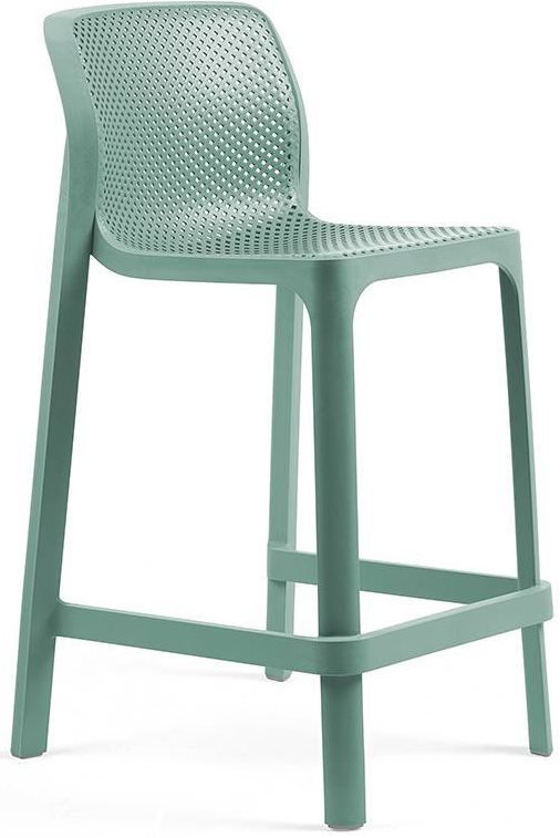 Стул пластиковый полубарный Nardi Net Stool Mini ментоловый