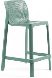 Стул пластиковый полубарный Nardi Net Stool Mini ментоловый