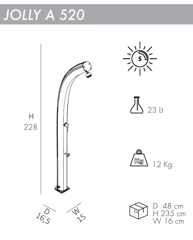 Душ солнечный Jolly A 520