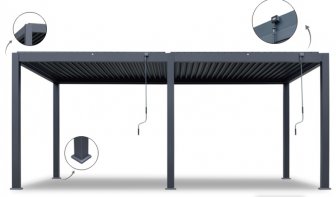 Пергола металлическая 3х6 м Astrol Pergola