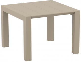 Стол пластиковый раздвижной Vegas Table, бежевый, 1000-1400х1000х750 мм