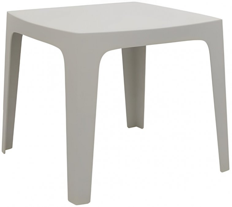Стол пластиковый Solid Basic, слоновая кость, 850х850х750 мм
