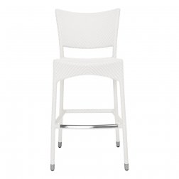 Стул барный плетеный JANUS et Cie Amari снежный