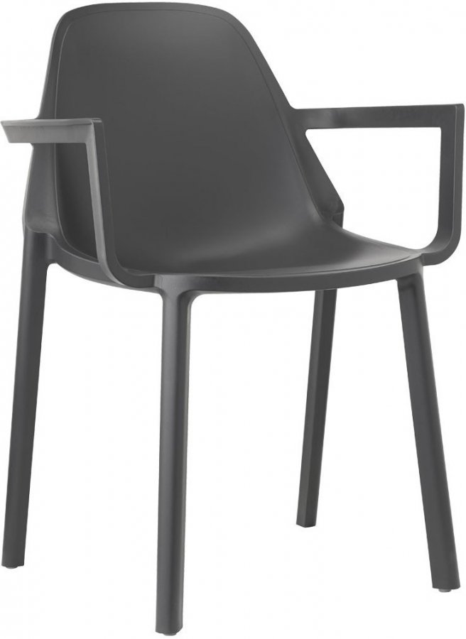Кресло пластиковое Scab Design Piu антрацит